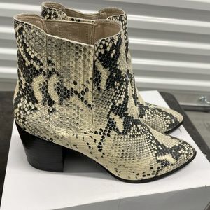 Snakeskin Booties